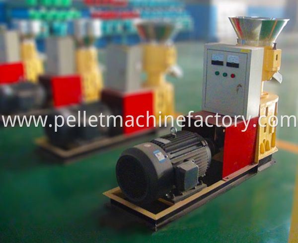 Small SKJ250 flat die wood pellet machine manufacturer